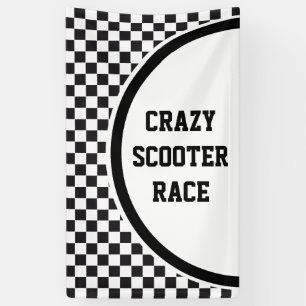 Car Racing / Chess Pattern + your backgr. & ideas Banner