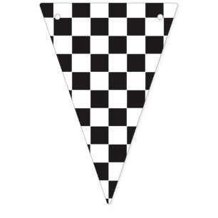 Car Racing / Chess Pattern + your backgr. & ideas Bunting Flags