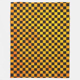 Car Racing / Chess Pattern + your backgr. & ideas Fleece Blanket