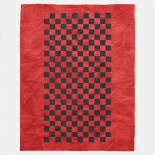Car Racing / Chess Pattern + your backgr. & ideas Fleece Blanket