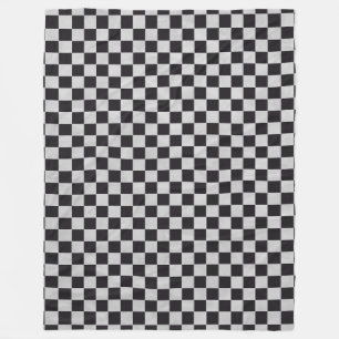 Car Racing / Chess Pattern + your backgr. & ideas Fleece Blanket