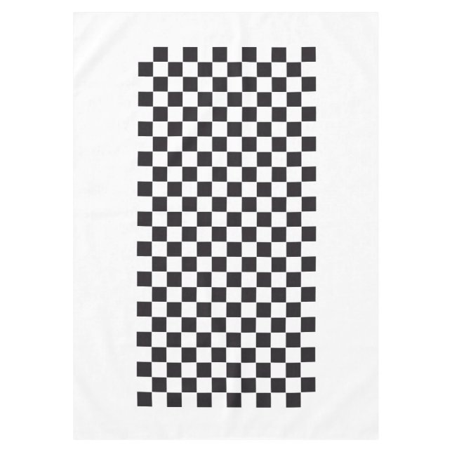 Car Racing / Chess Pattern + your backgr. & ideas Tablecloth (Front)