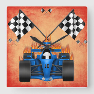 Car Racing Clock