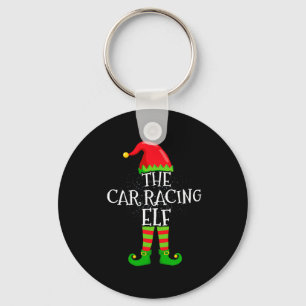 Car Racing Elf Family Matching Christmas Group Keychain