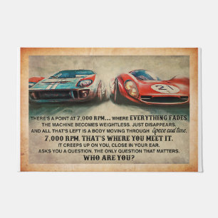 Car Racing Mat, Car Lover  Doormat