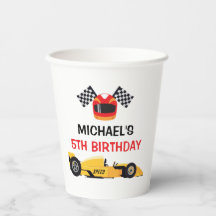 Car Racing Party paper cups