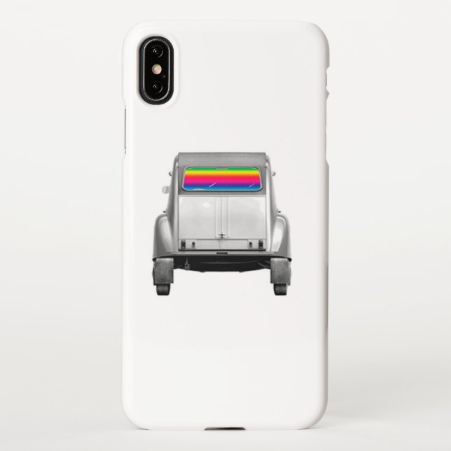 Car + rainbow iPhone case (Back)