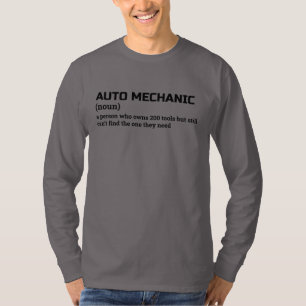 Car Repair Definition Long Sleeve Shirt