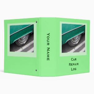 Car Repair Log Binder