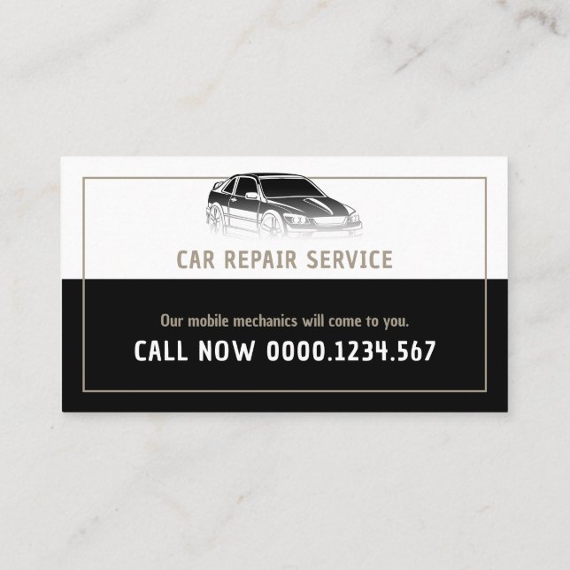 Car Repair Services | Professional Business Card (Back)