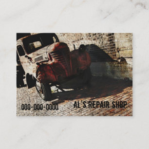 car repair shop business card template