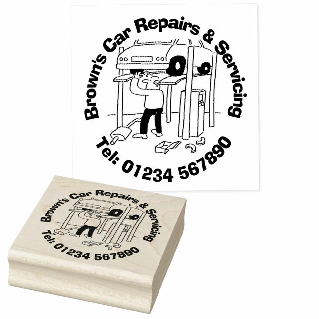 Car Repairs & Servicing Garage Business Rubber Stamp (Creator Uploaded)