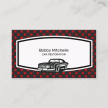 Car Restoration Business Card Design