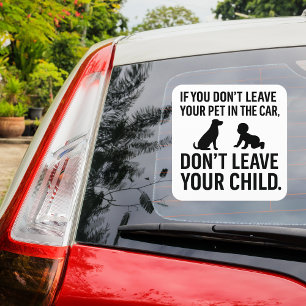 Car Safety Sticker Child Reminder
