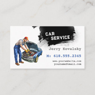 Car Services   Car Parts Business Card
