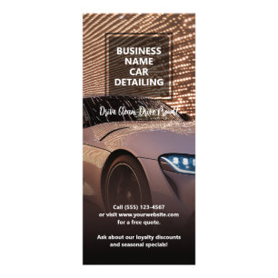 Car Services - Detailing, Audio and Other Services Rack Card