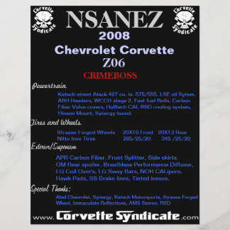 Car Show Plaquer. Flyer