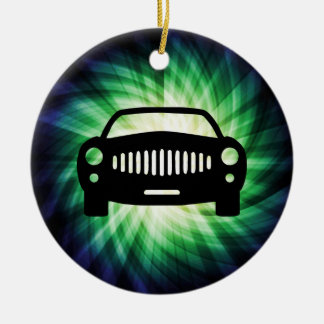 Car Silhouette; Cool Ceramic Ornament