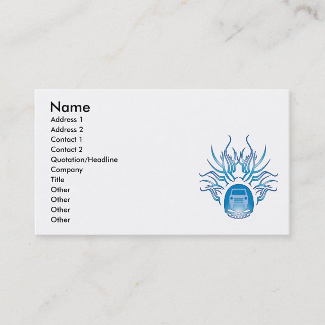 Car Skull Business Card (Front)