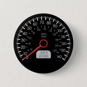 CAR SPEEDOMETER 2 INCH ROUND BUTTON