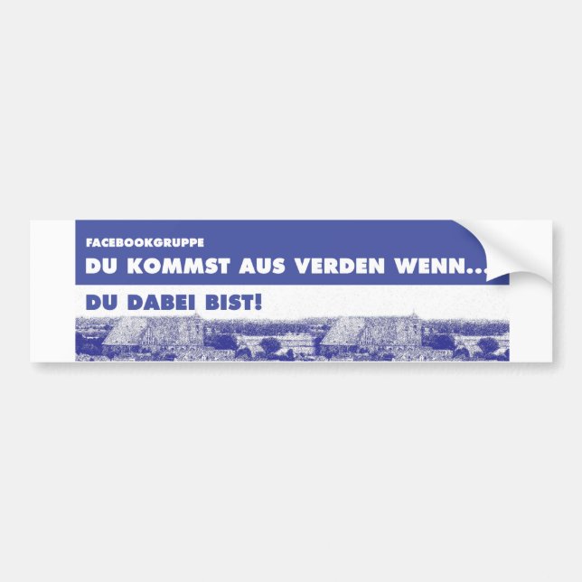 Car stickers - You come from Verden when... (Front)