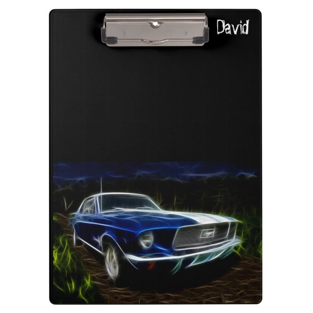 Car Themed Personalized Clipboard (Front)
