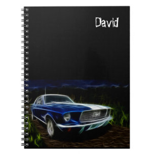 Car Themed Personalized Spiral Notebook