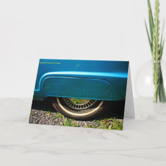 Car tire greeting cards