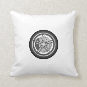 Car Tire Throw Pillow