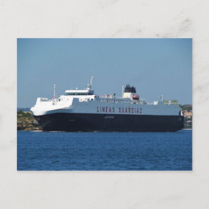 Car Transporter Galicia Postcard