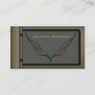 Car Trim Design Brown Business Card Template 10