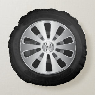 Car tyre round pillow