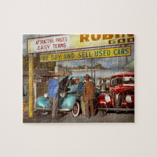 Car - Used - The sales pitch 1939 Jigsaw Puzzle (Horizontal)