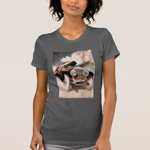 Car vs Train by William Harnden Foster T-Shirt