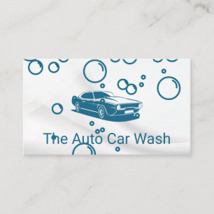 Car Wash   Auto Cleaning Business Card