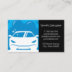 Car Wash   Auto Detailing   Cleaning Service Business Card