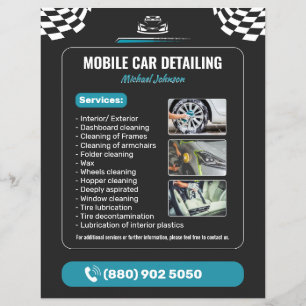 Car Wash Auto Detailing Flyer