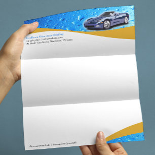 Car Wash Auto Detailing Letterhead