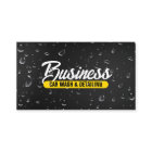 Car Wash & Auto detailing Water Drop Black Yellow