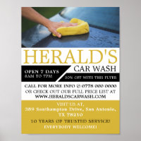 Car Wash, Auto Wash, Cleaning Service Advertising