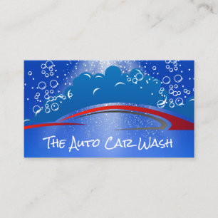 Car Wash Bubbles and Auto Clean Business Card