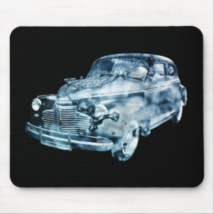 car wash double exposure mouse pad