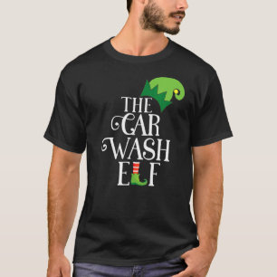 Car Wash Elf Matching Family Group Christmas Party T-Shirt