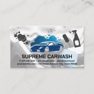 Car Wash Logo | Auto Service Icons Business Card
