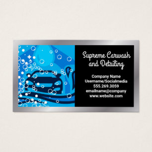 Car Wash Logo Cleaning Service   Bubbles