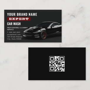 Car Wash Mobile Auto Detailing Automotive Cleaning Business Card