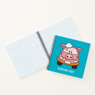 Car wash pig notebook