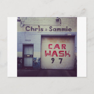 Car Wash Postcard