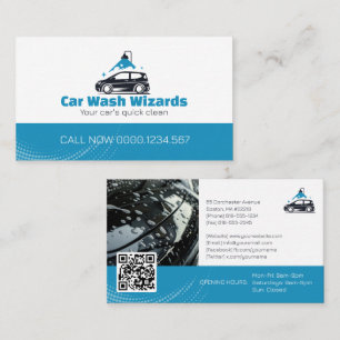 Car Wash Services   Professional Business Card
