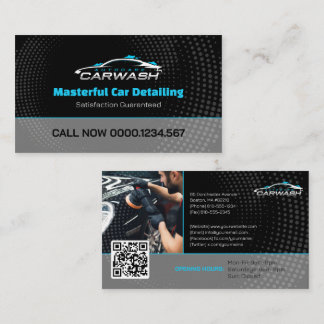 Car Wash Services | Professional Business Card